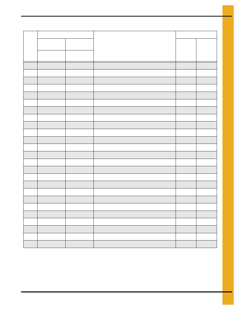 Parts list | Grain Systems PNEG-1649 User Manual | Page 31 / 50