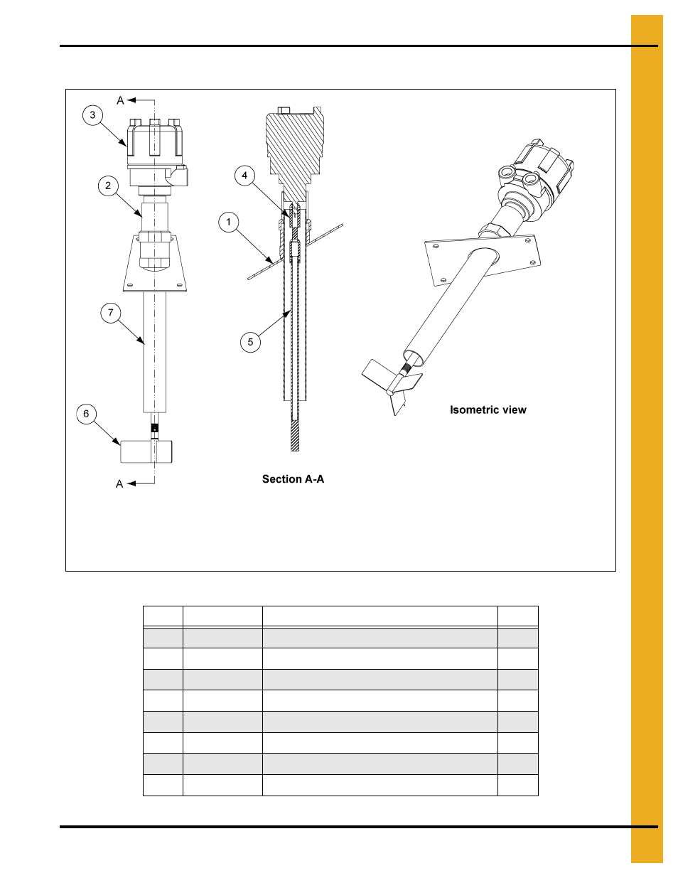 Rotary switch package 36' high-limit (taf-6103), Parts list | Grain Systems PNEG-1649 User Manual | Page 35 / 50