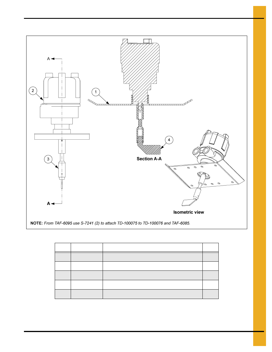 Wall mount rotary switch package (taf-6106), Parts list | Grain Systems PNEG-1649 User Manual | Page 37 / 50