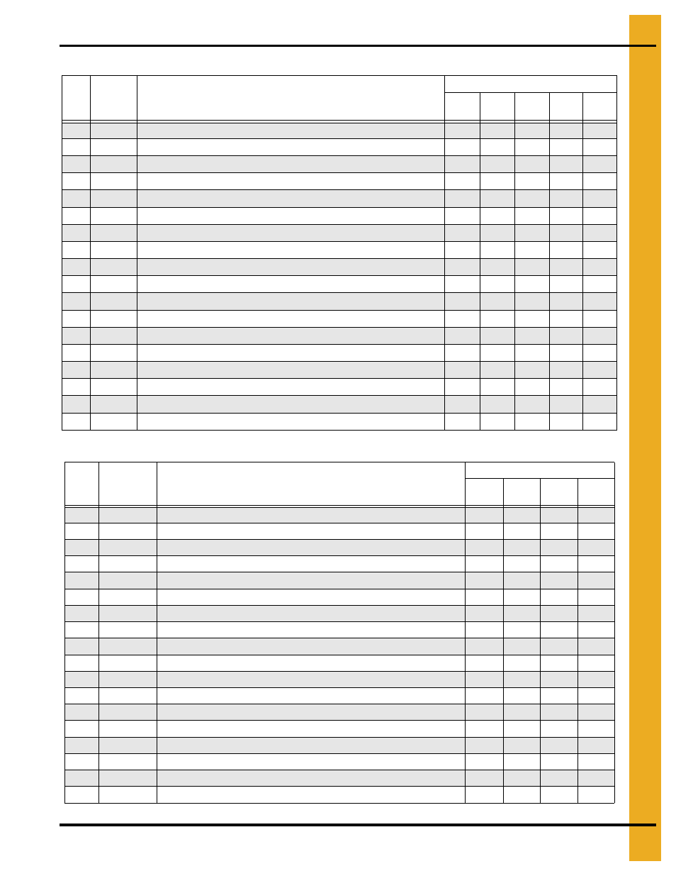 Parts list | Grain Systems PNEG-1649 User Manual | Page 47 / 50
