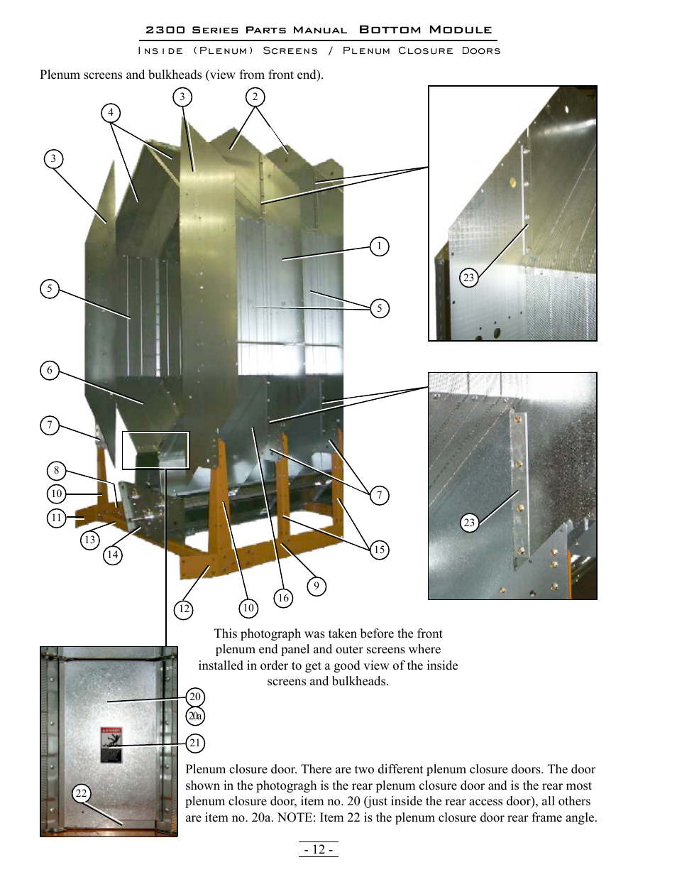 Bottom module | Grain Systems PNEG-1376 User Manual | Page 12 / 88