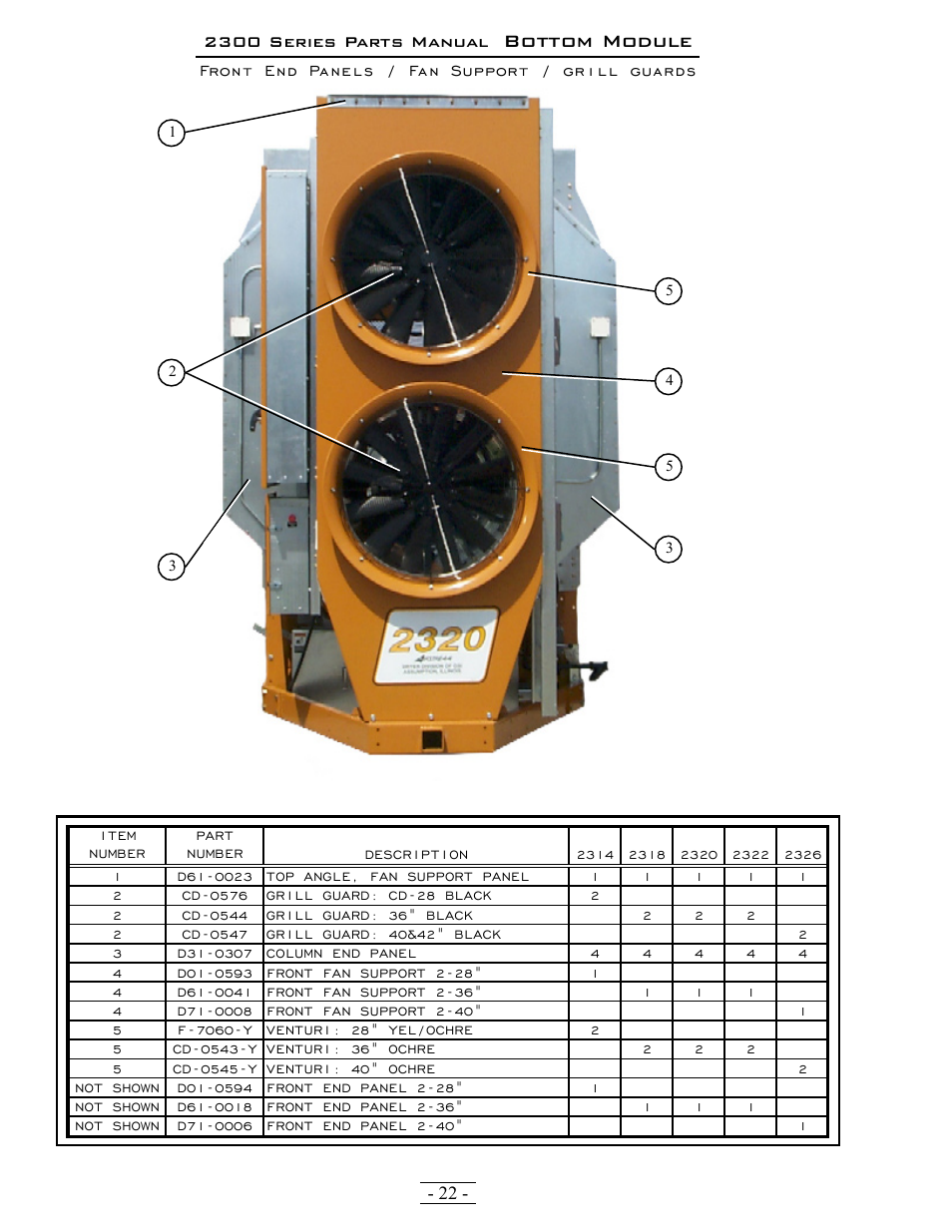 Bottom module | Grain Systems PNEG-1376 User Manual | Page 22 / 88