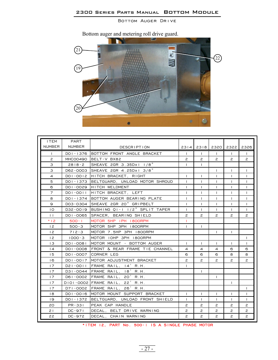 Bottom module | Grain Systems PNEG-1376 User Manual | Page 27 / 88