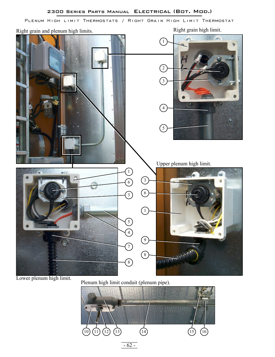 Electrical (bot. mod.) | Grain Systems PNEG-1376 User Manual | Page 62 / 88