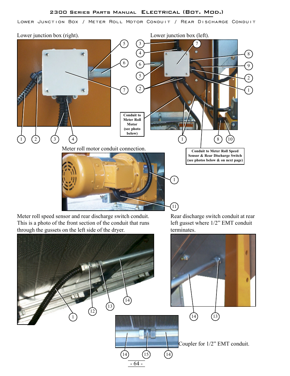 Electrical (bot. mod.) | Grain Systems PNEG-1376 User Manual | Page 64 / 88