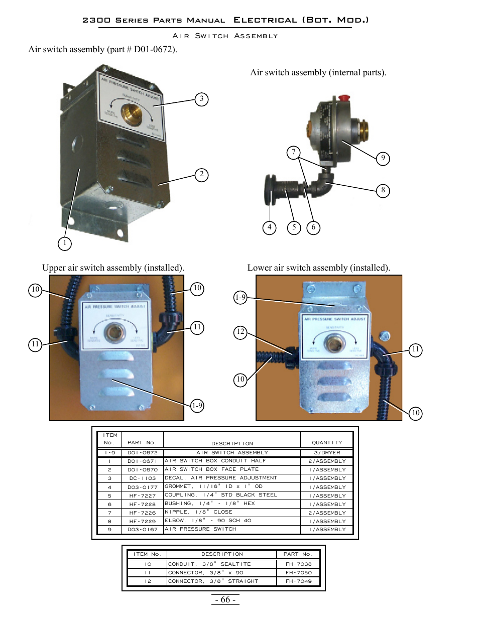 Electrical (bot. mod.), 2300 series parts manual | Grain Systems PNEG-1376 User Manual | Page 66 / 88