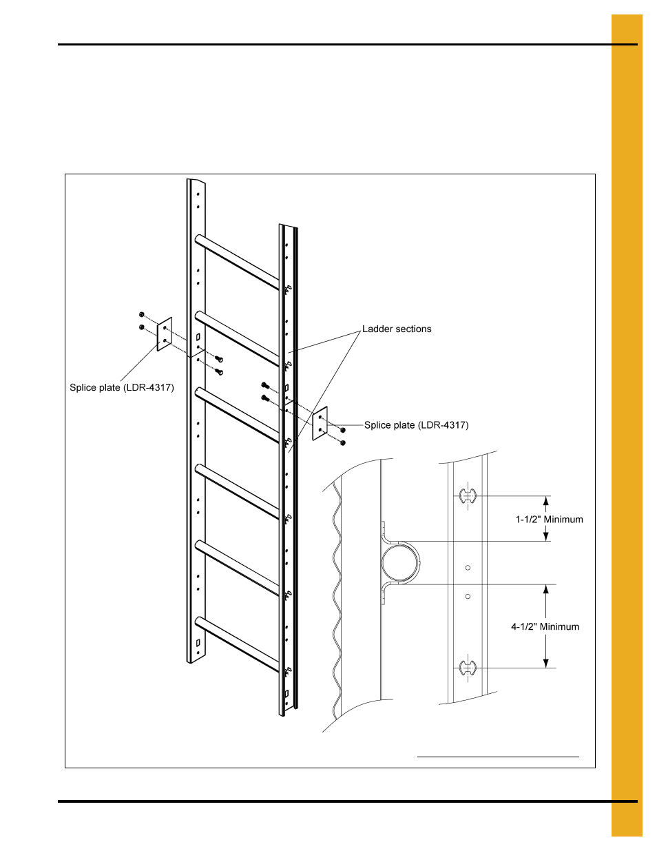 Ladder section assembly | Grain Systems Bin Accessories PNEG-1451 User Manual | Page 13 / 102