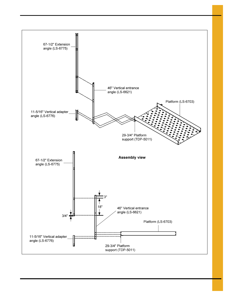 Extension angle hole detail | Grain Systems Bin Accessories PNEG-1451 User Manual | Page 15 / 102