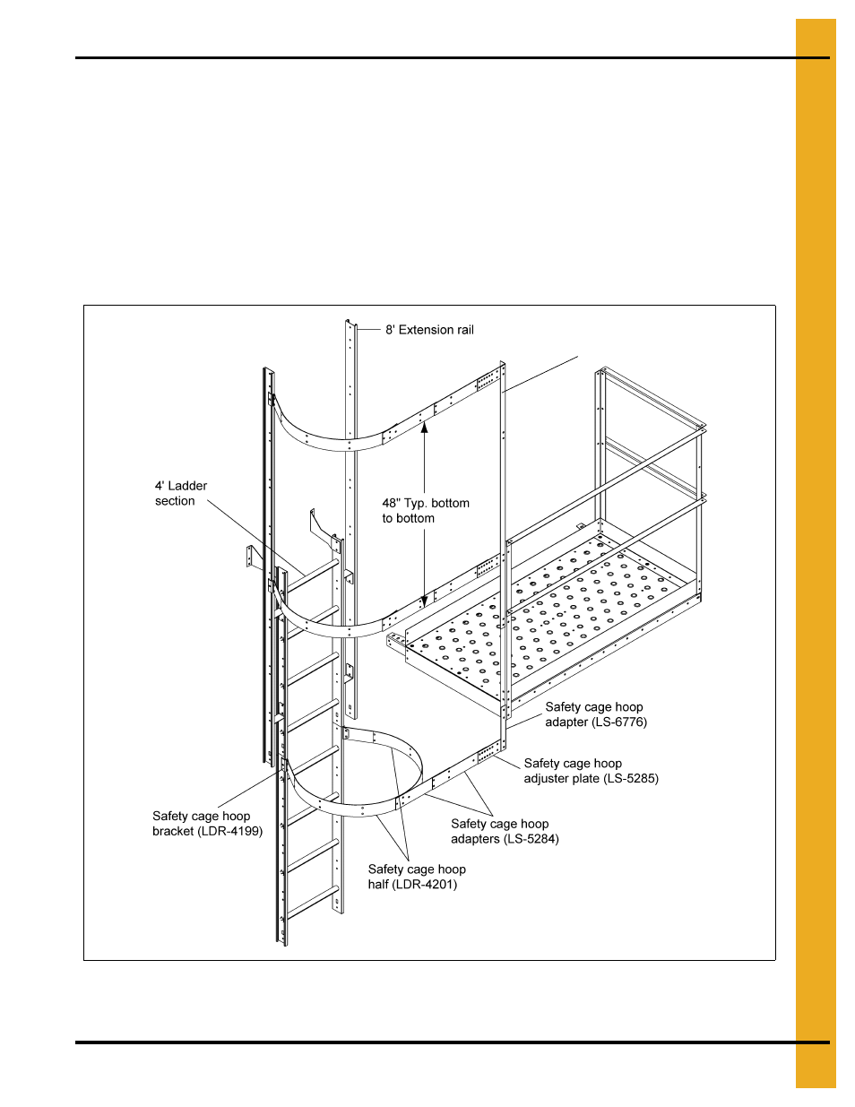 Eave safety cage hoop assembly | Grain Systems Bin Accessories PNEG-1451 User Manual | Page 29 / 102