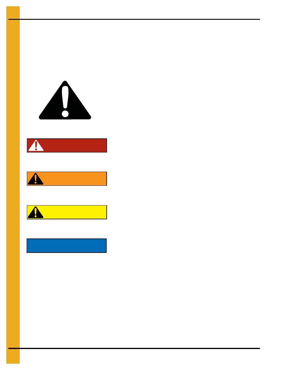 Safety, Chapter 2 safety, Safety guidelines | Danger, Warning caution notice | Grain Systems Bin Accessories PNEG-1451 User Manual | Page 6 / 102