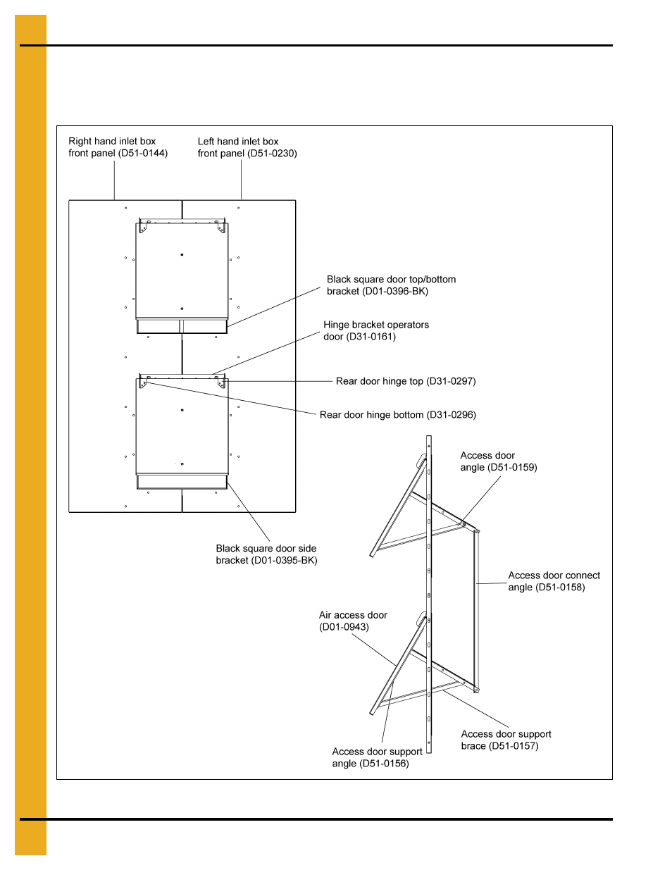 Air access door assembly instructions | Grain Systems PNEG-361 User Manual | Page 44 / 46