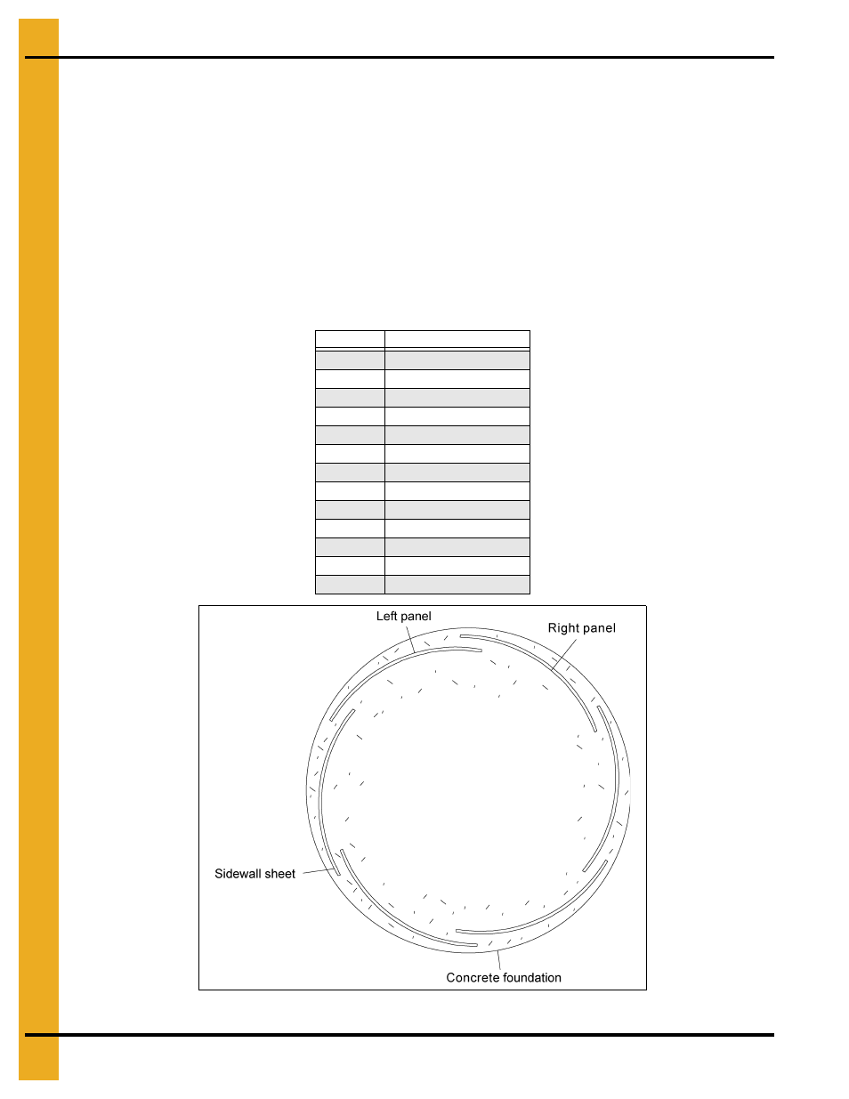 Installation, Chapter 6 installation, Sidewall construction | Sidewall construction instructions | Grain Systems Tanks PNEG-1095 User Manual | Page 38 / 76