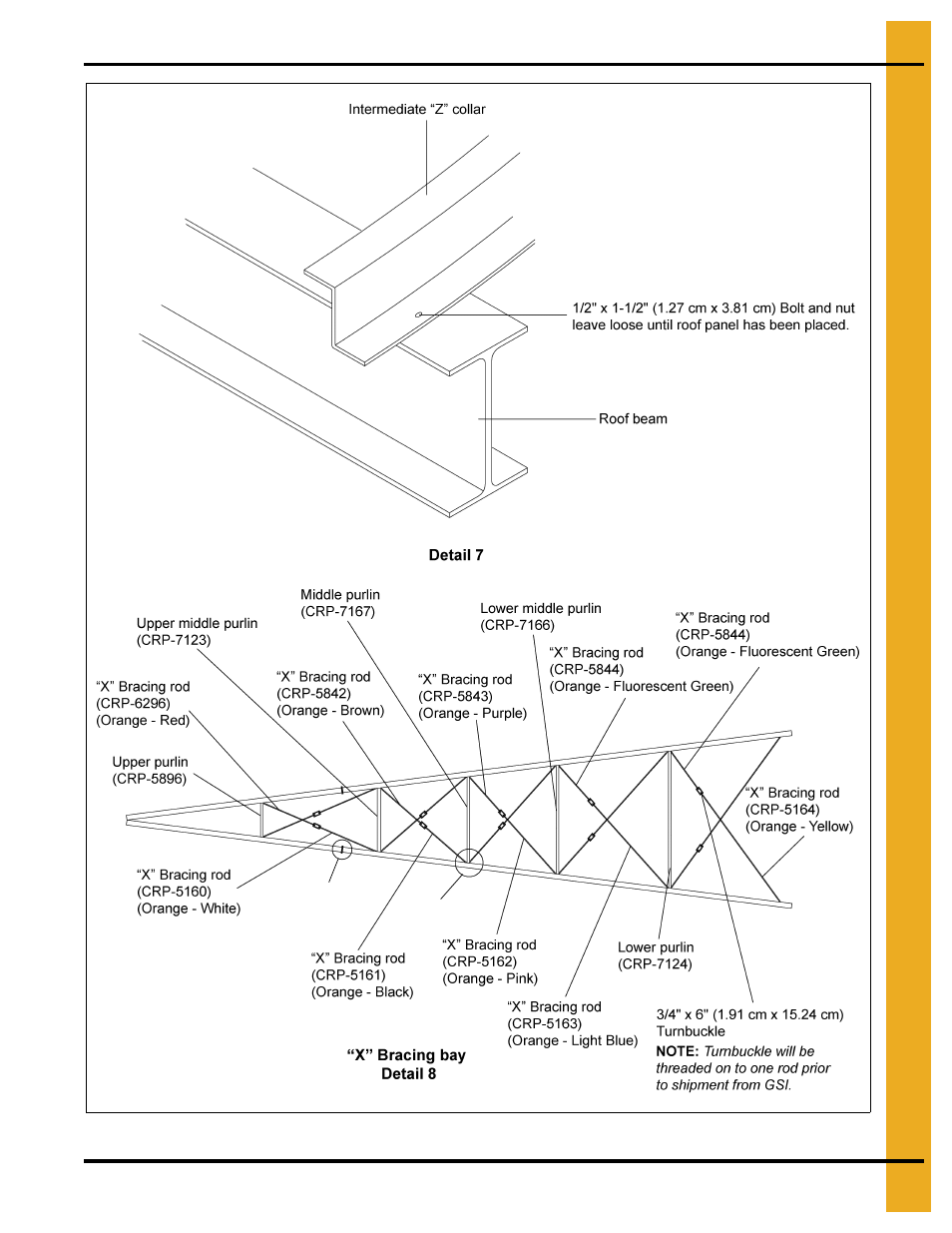 Ail 8, 105' special high snow roof assembly instructions | Grain Systems Bin Accessories PNEG-1868 User Manual | Page 17 / 26