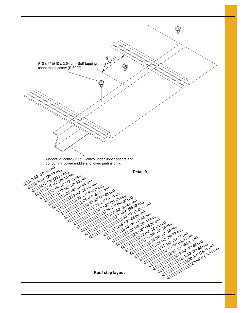 105' special high snow roof assembly instructions | Grain Systems Bin Accessories PNEG-1868 User Manual | Page 19 / 26