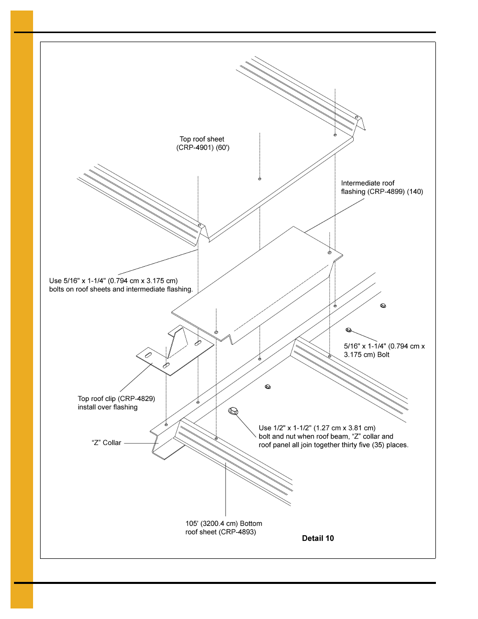 105' special high snow roof assembly instructions | Grain Systems Bin Accessories PNEG-1868 User Manual | Page 20 / 26