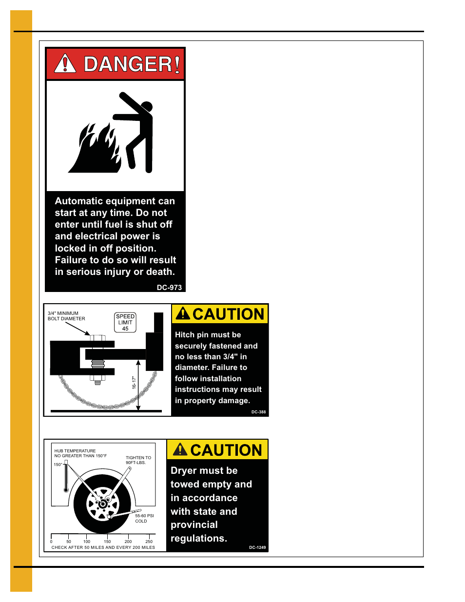 Safety alert decals | Grain Systems PNEG-338 User Manual | Page 12 / 32