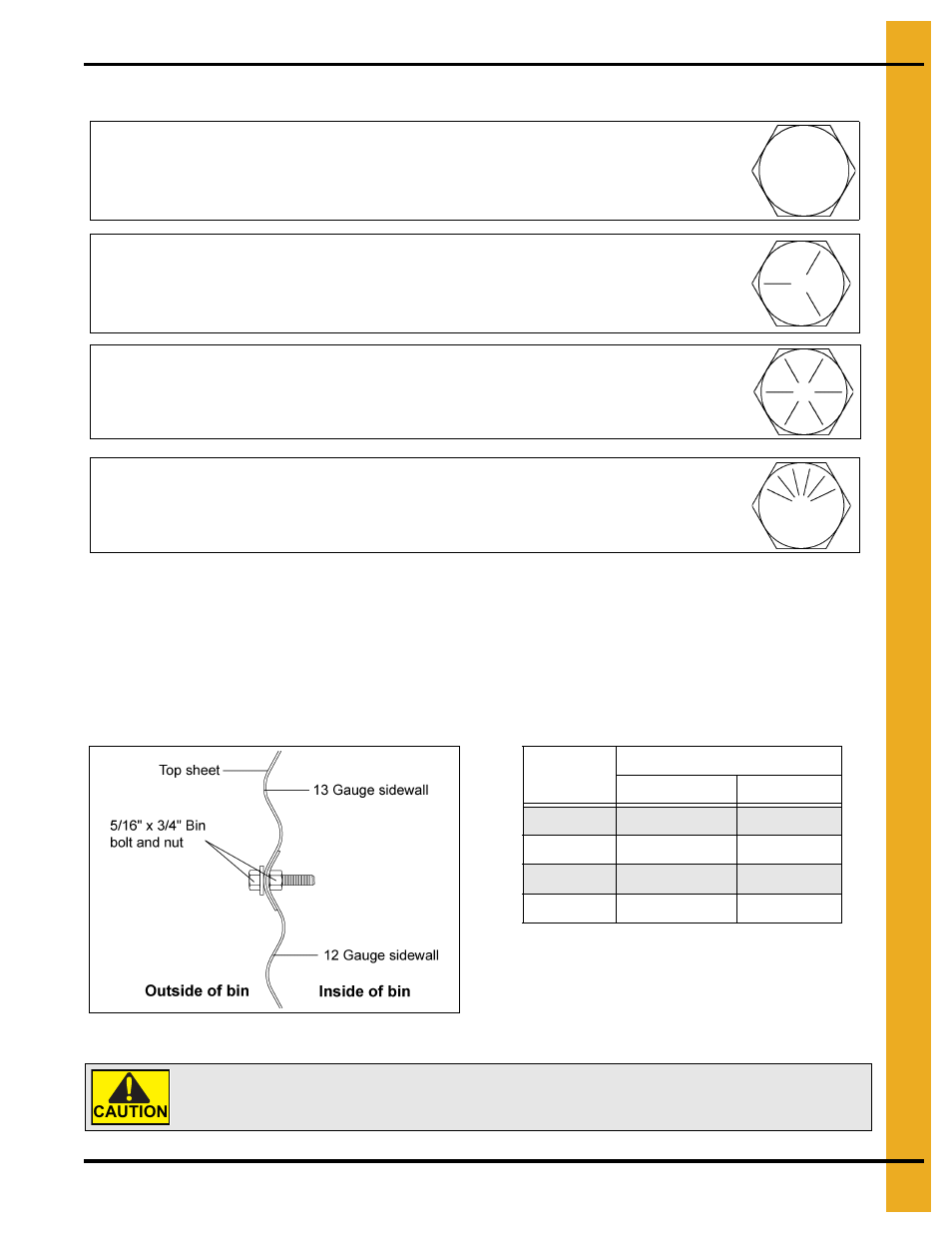 Hardware, Chapter 4 hardware, Hardware/bolting requirements | Important hardware usage | Grain Systems PNEG-1276 User Manual | Page 17 / 78