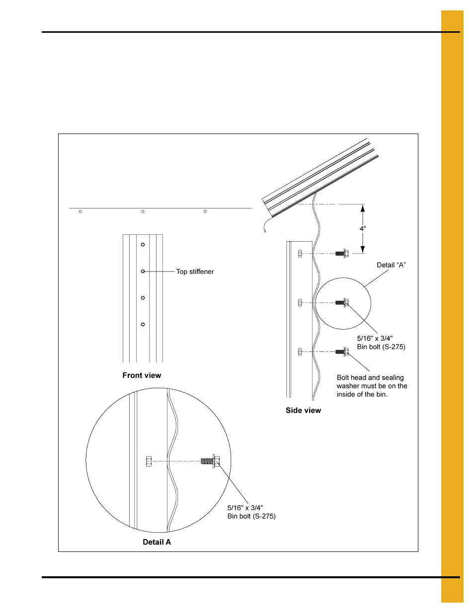 Top stiffener starting location | Grain Systems PNEG-1276 User Manual | Page 29 / 78