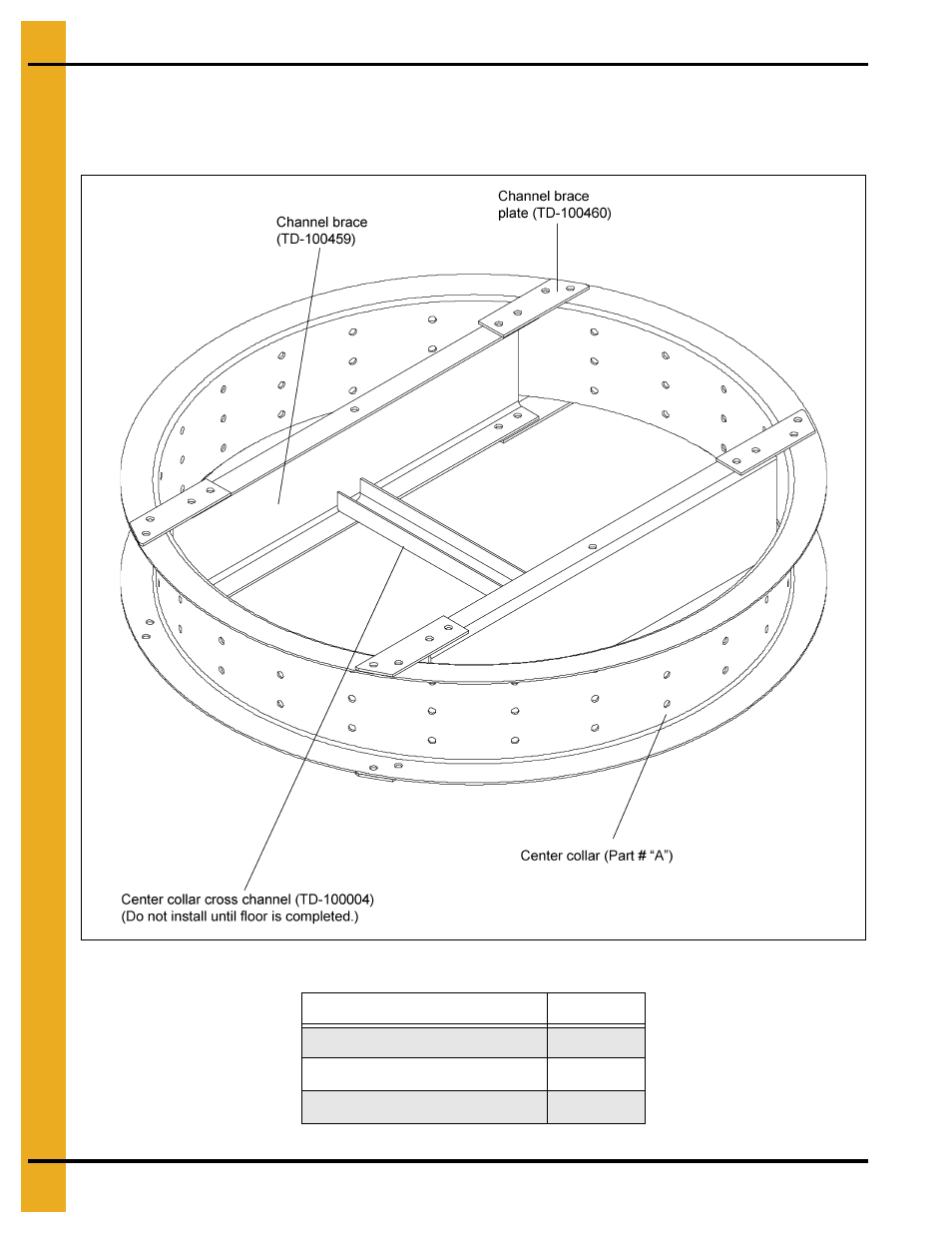 Center collar assembly, “c” channels | Grain Systems PNEG-1276 User Manual | Page 34 / 78