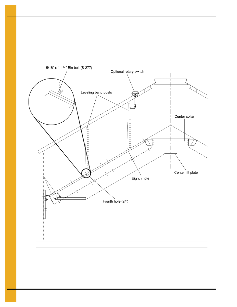 24' leveling band post installation | Grain Systems PNEG-1276 User Manual | Page 44 / 78