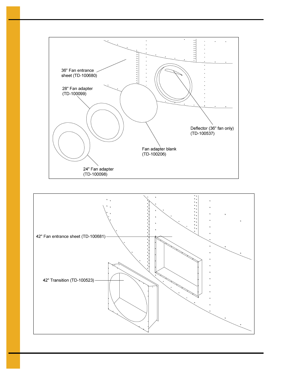 Fan entrance sheets | Grain Systems PNEG-1276 User Manual | Page 60 / 78