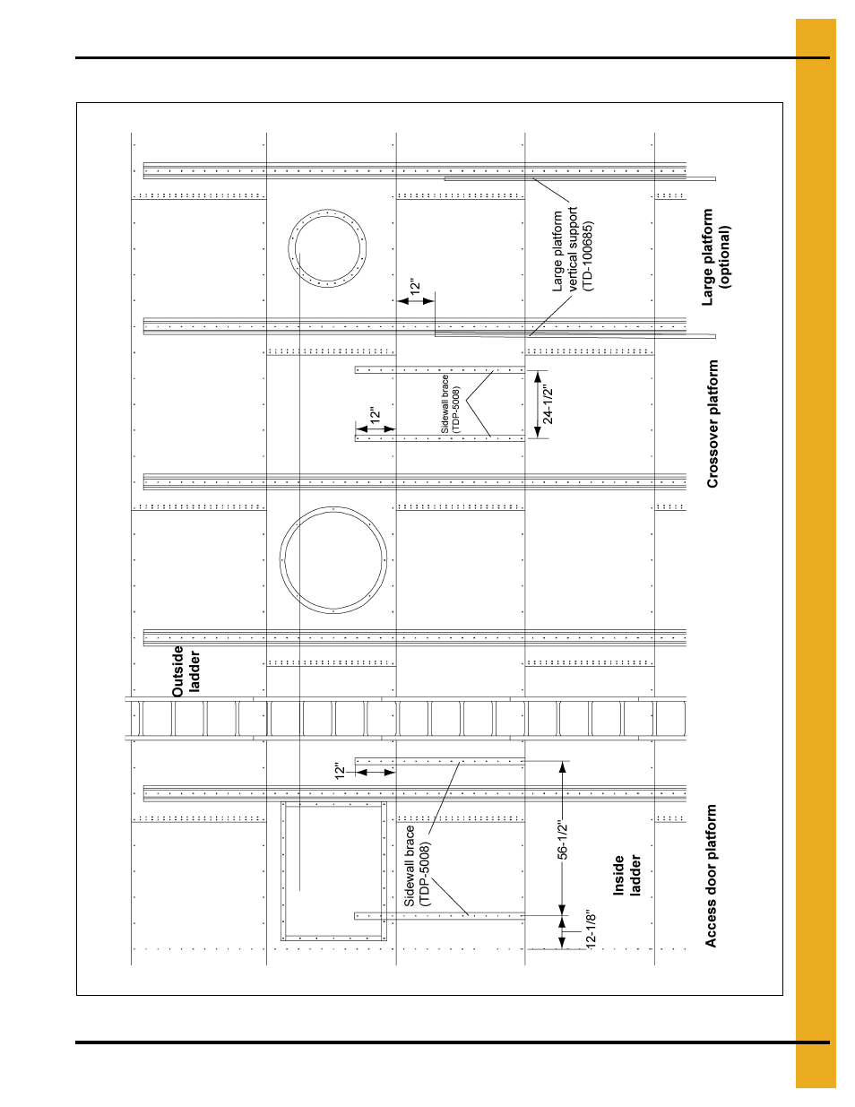 Detailed layout for proper location of platforms | Grain Systems PNEG-1276 User Manual | Page 61 / 78