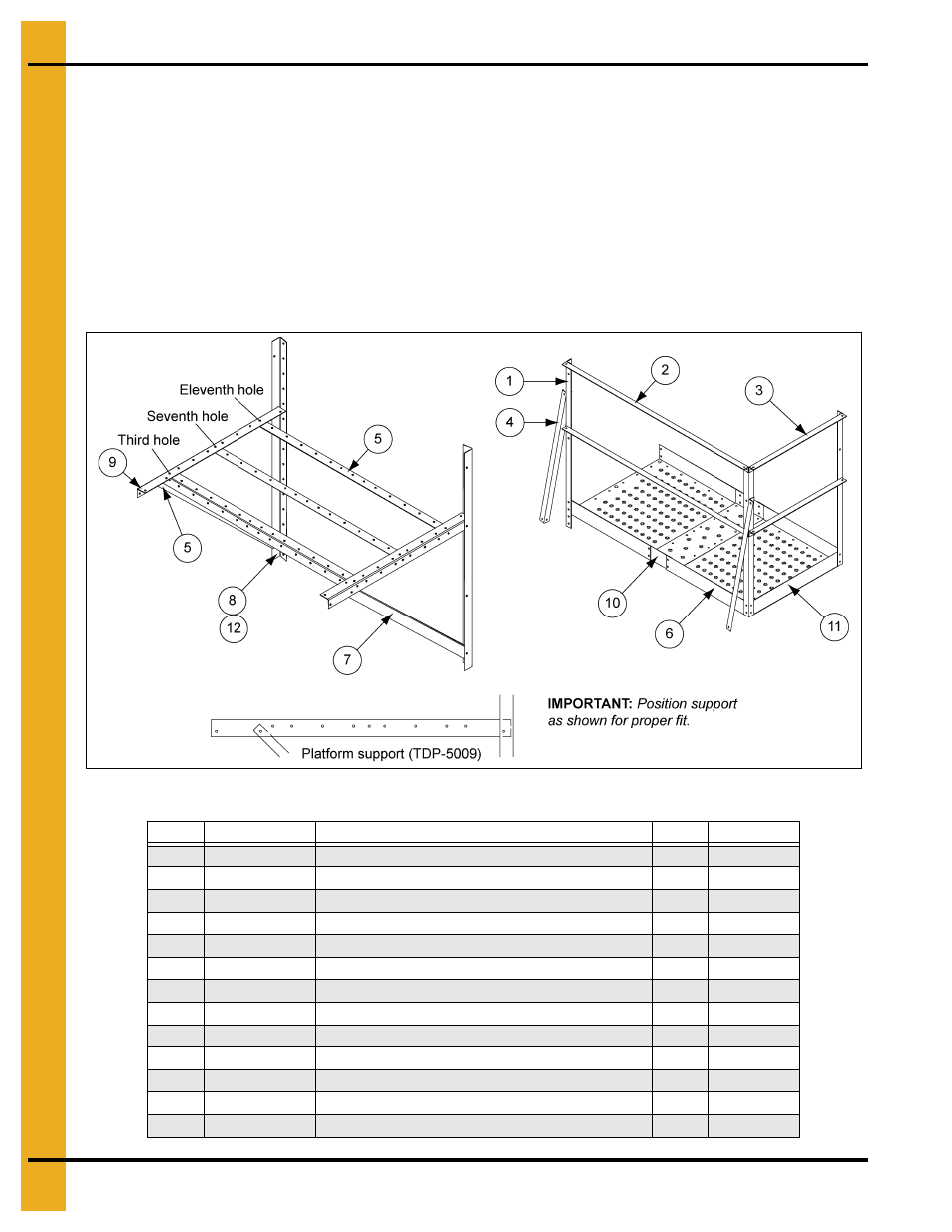 Access door platform (tdp-5012), Assembly | Grain Systems PNEG-1276 User Manual | Page 62 / 78