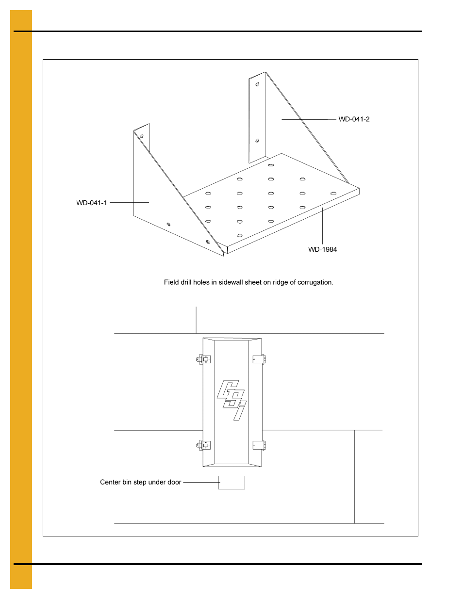 Optional bin step assembly (wd-042) | Grain Systems PNEG-1276 User Manual | Page 74 / 78