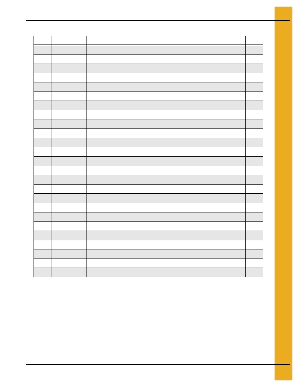 Parts list | Grain Systems PNEG-1283 User Manual | Page 17 / 22