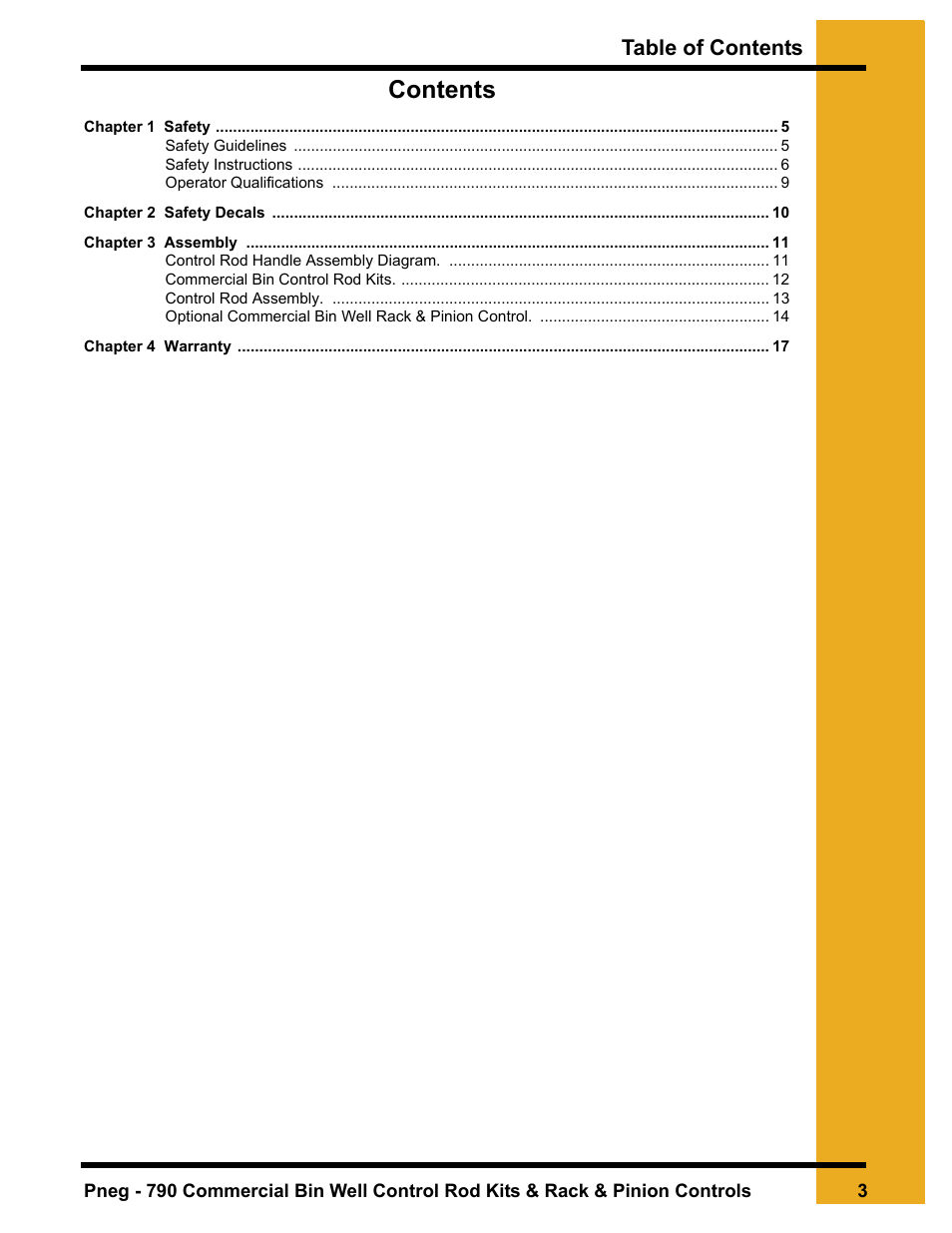 Grain Systems Unload Augers PNEG-790 User Manual | Page 3 / 18