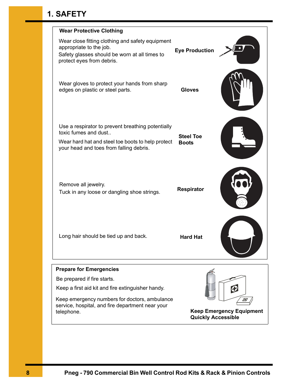 Safety | Grain Systems Unload Augers PNEG-790 User Manual | Page 8 / 18