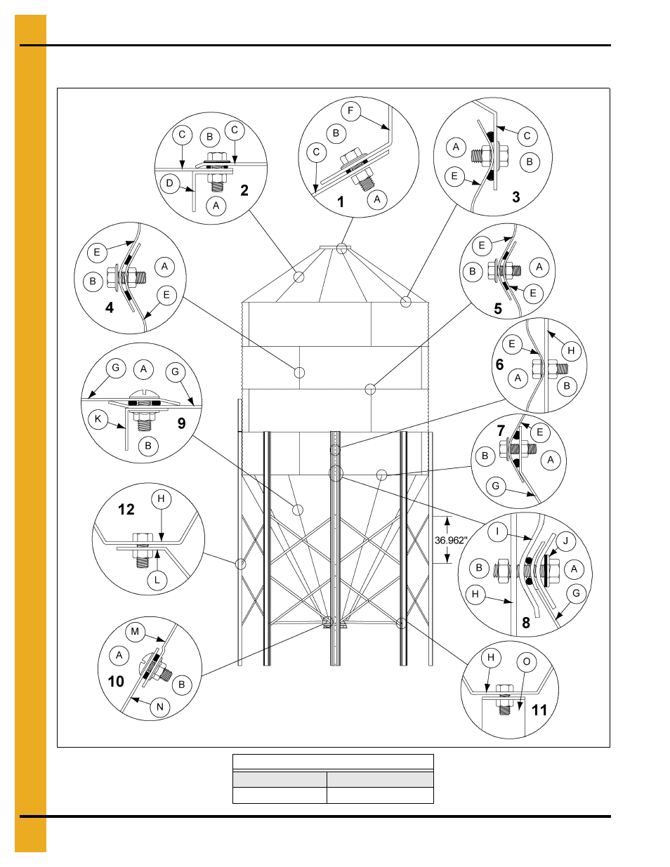 Parts list | Grain Systems Tanks PNEG-1461 User Manual | Page 100 / 124