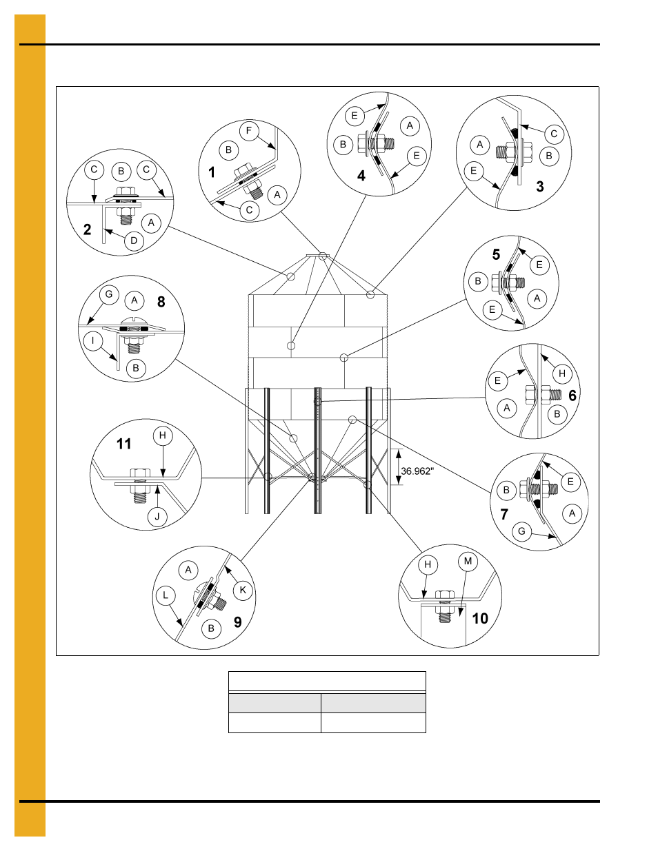 Parts list | Grain Systems Tanks PNEG-1461 User Manual | Page 104 / 124