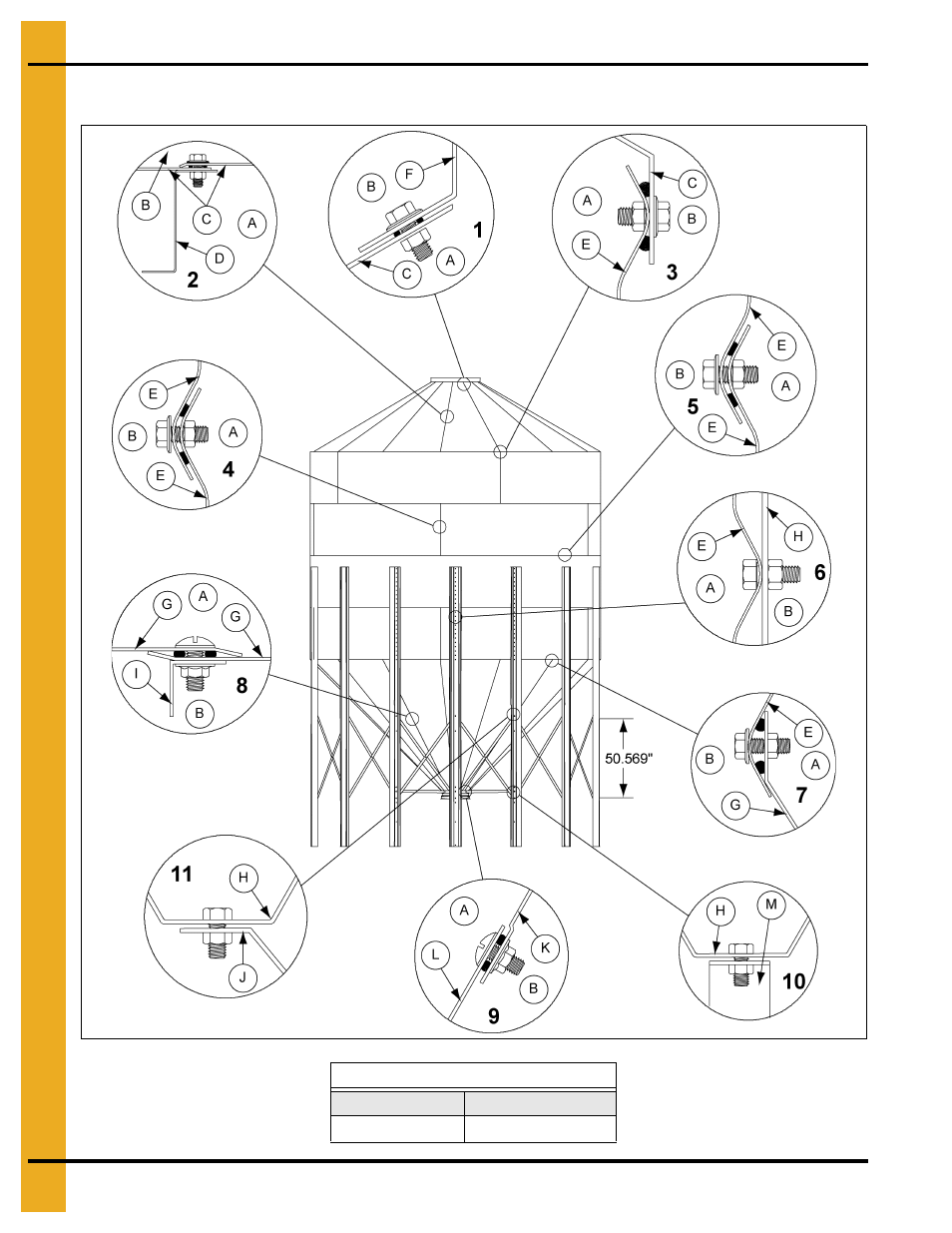 Parts list | Grain Systems Tanks PNEG-1461 User Manual | Page 112 / 124