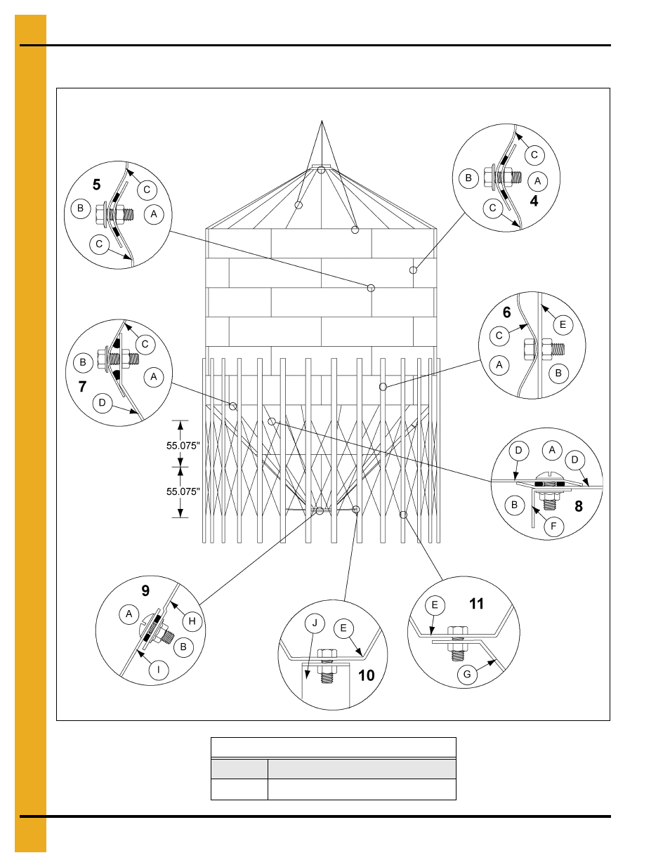 Parts list | Grain Systems Tanks PNEG-1461 User Manual | Page 120 / 124