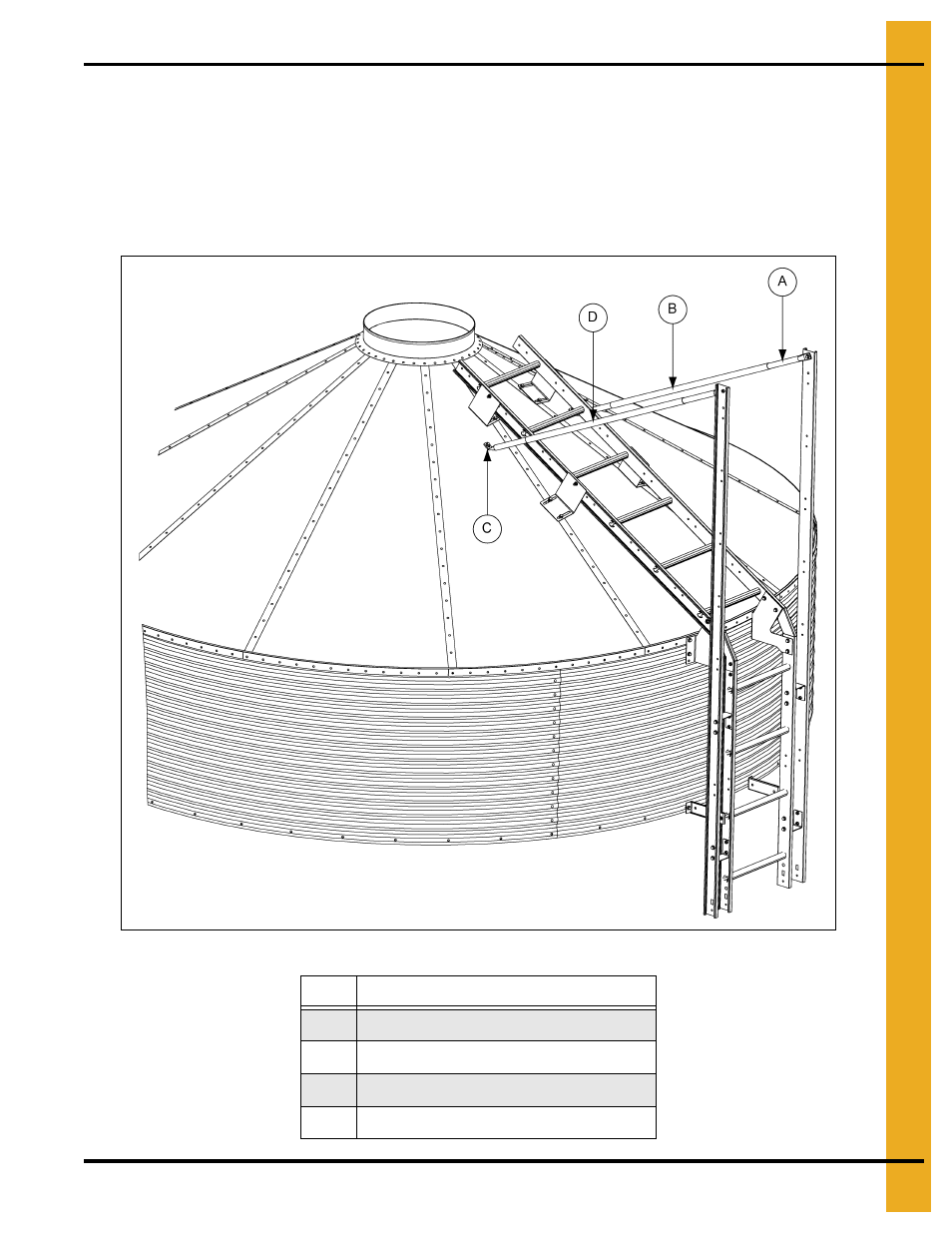 Eave adjustable braces, Safety cage | Grain Systems Tanks PNEG-1461 User Manual | Page 61 / 124