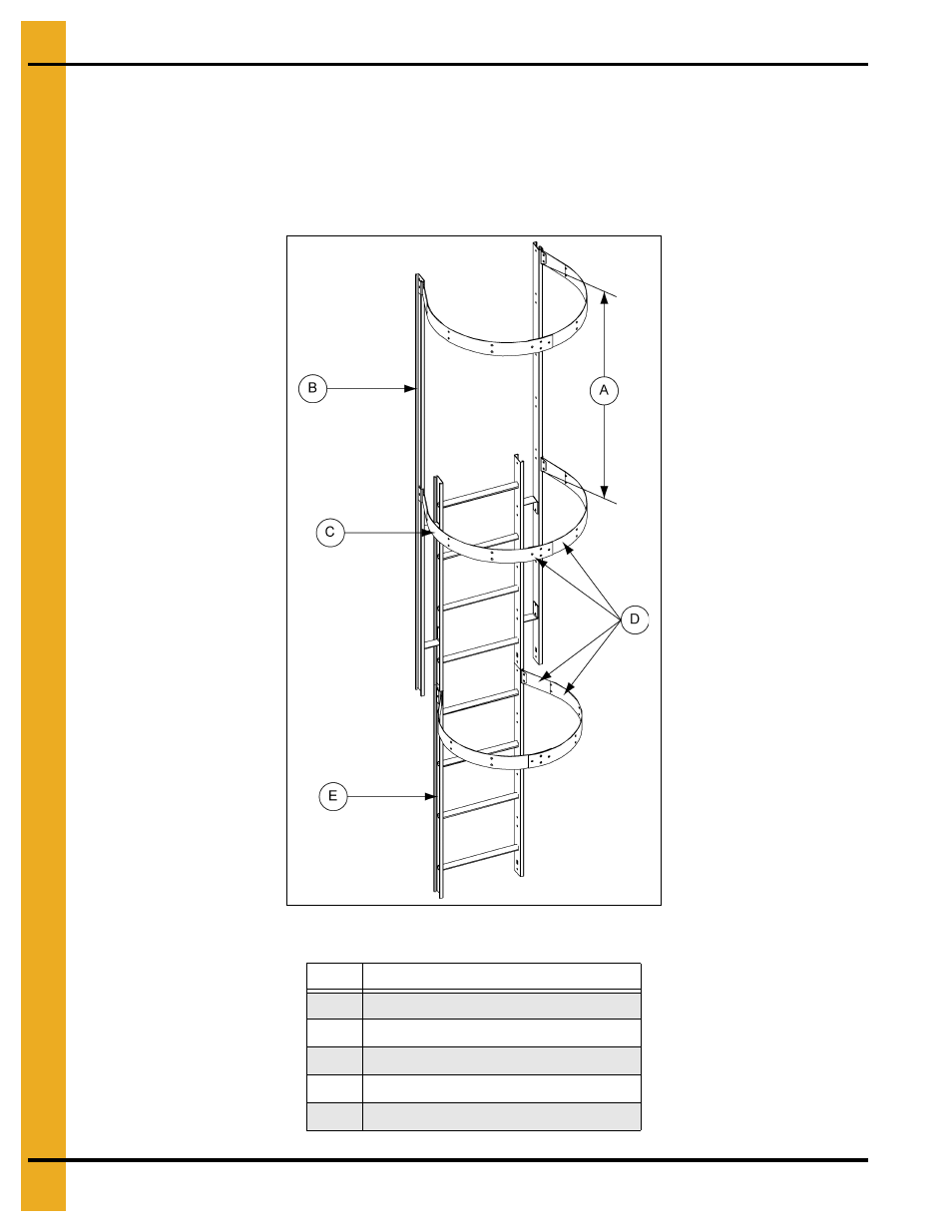 Safety cage hoop assembly, Safety cage | Grain Systems Tanks PNEG-1461 User Manual | Page 62 / 124