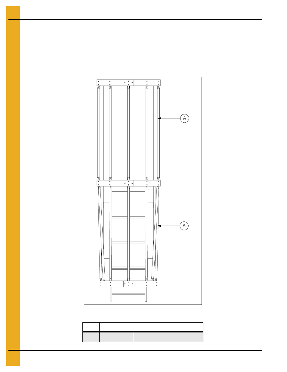 Safety cage installation, Vertical supports, Safety cage | Grain Systems Tanks PNEG-1461 User Manual | Page 64 / 124