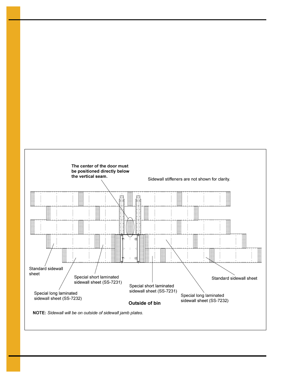 Installation instructions, Chapter 4 installation instructions, Special 90' 2 ring door instructions | Door placement | Grain Systems Bin Accessories PNEG-1884 User Manual | Page 14 / 26