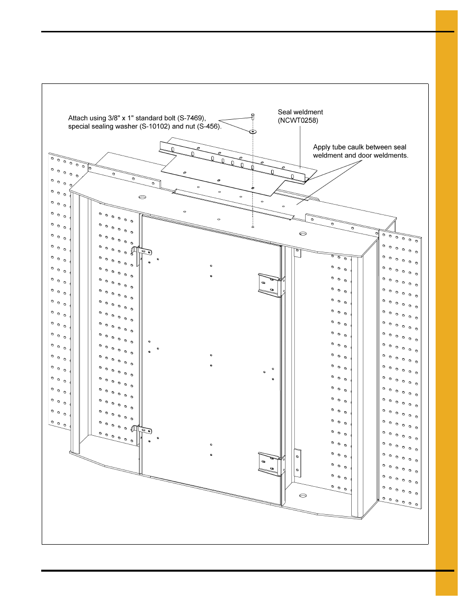 Sidewall and stiffener door attachment | Grain Systems Bin Accessories PNEG-1884 User Manual | Page 21 / 26