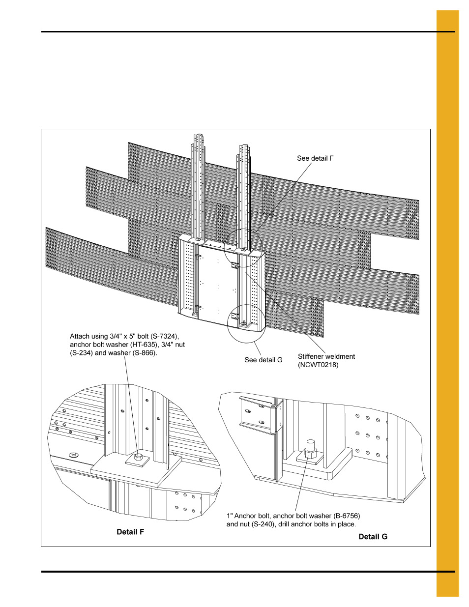 Sidewall and stiffener door attachment (continued) | Grain Systems Bin Accessories PNEG-1884 User Manual | Page 23 / 26