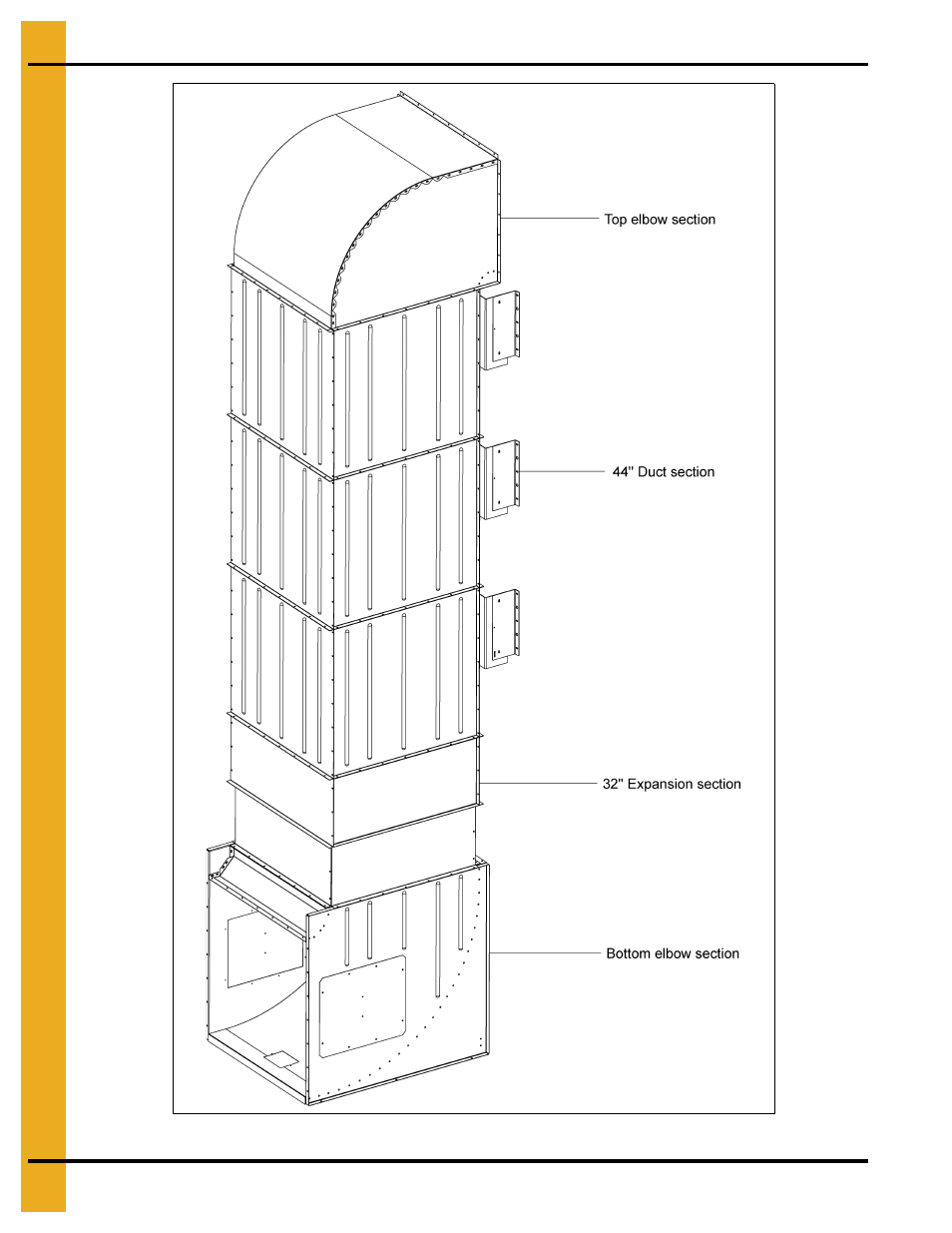 Duct assembly - example, Chapter 6 duct assembly - example | Grain Systems PNEG-1089 User Manual | Page 12 / 14