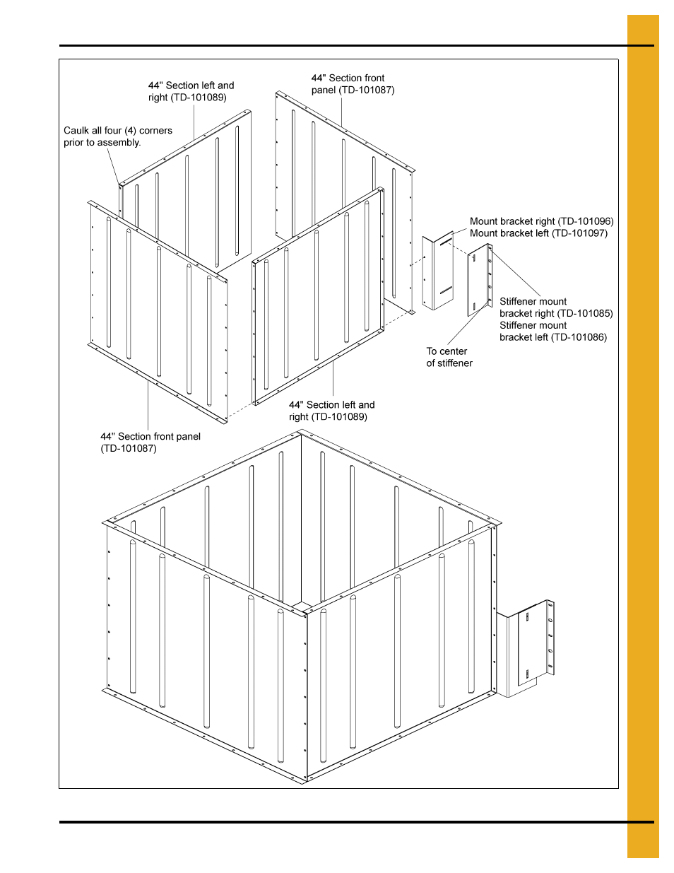 44" duct section, Chapter 3 44" duct section | Grain Systems PNEG-1089 User Manual | Page 7 / 14