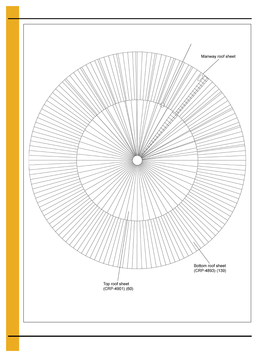 105' roof assembly instructions | Grain Systems Bin Accessories PNEG-1852 User Manual | Page 18 / 26