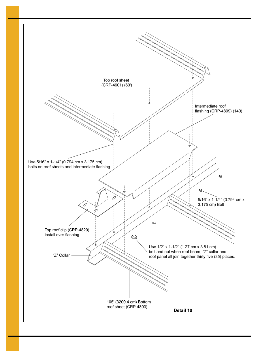 105' roof assembly instructions | Grain Systems Bin Accessories PNEG-1852 User Manual | Page 20 / 26