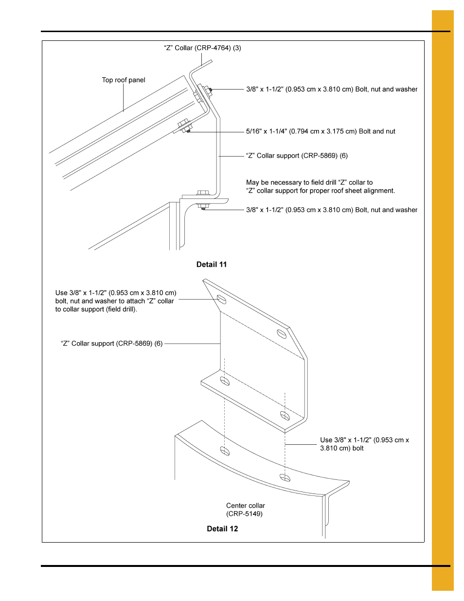105' roof assembly instructions | Grain Systems Bin Accessories PNEG-1852 User Manual | Page 21 / 26