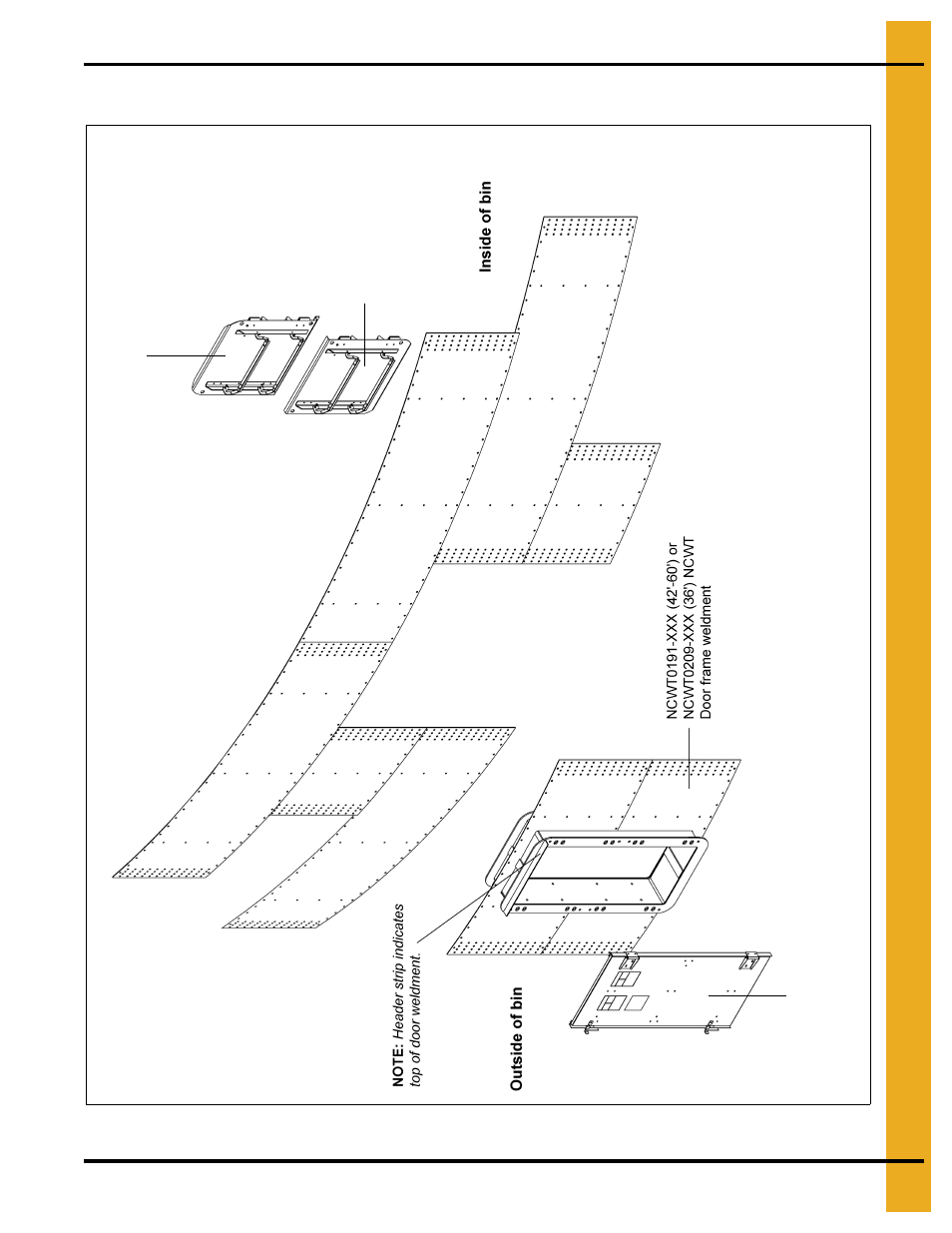 Exploded assembly, Door assembly | Grain Systems Bin Accessories PNEG-1740 User Manual | Page 15 / 22