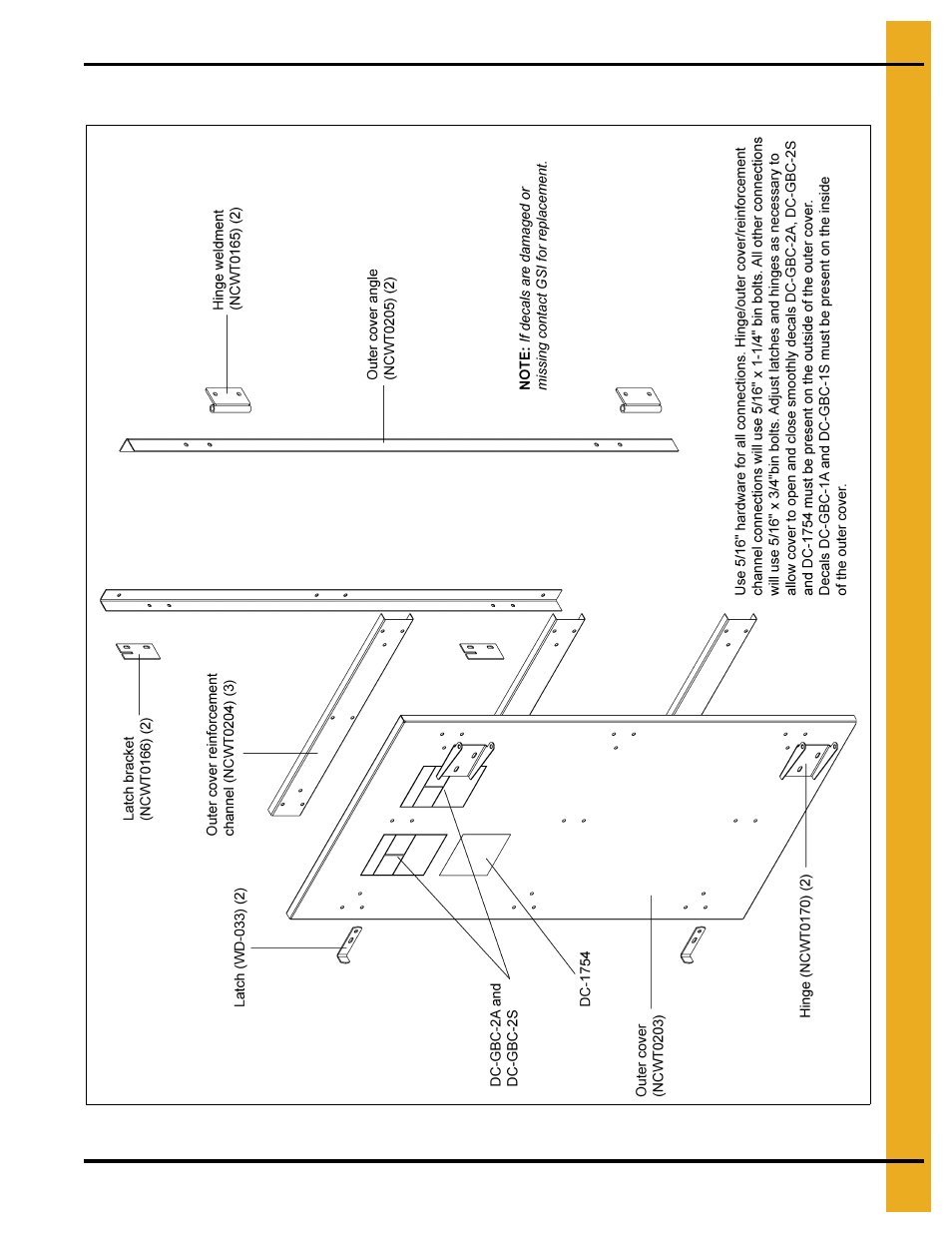 Outer cover assembly, See pag | Grain Systems Bin Accessories PNEG-1740 User Manual | Page 19 / 22