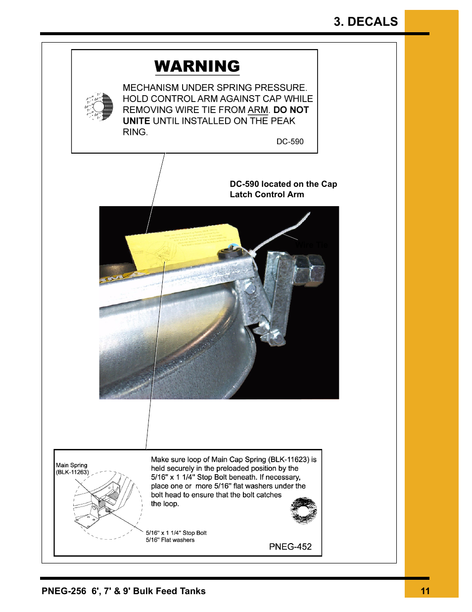 Decals | Grain Systems Tanks PNEG-256 User Manual | Page 11 / 84