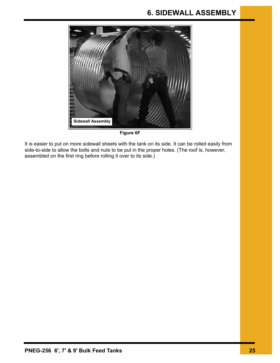Sidewall assembly | Grain Systems Tanks PNEG-256 User Manual | Page 25 / 84